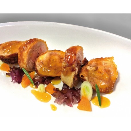 PINTADA RELLENA DE FOIE Y PASAS